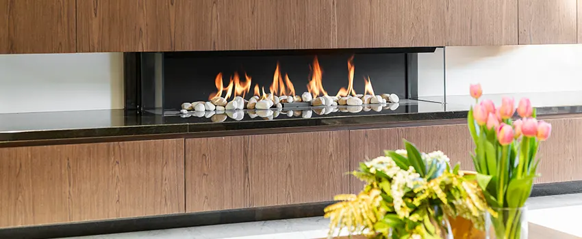 Double-height Fireplace Design Refurbishment in La Puente, California